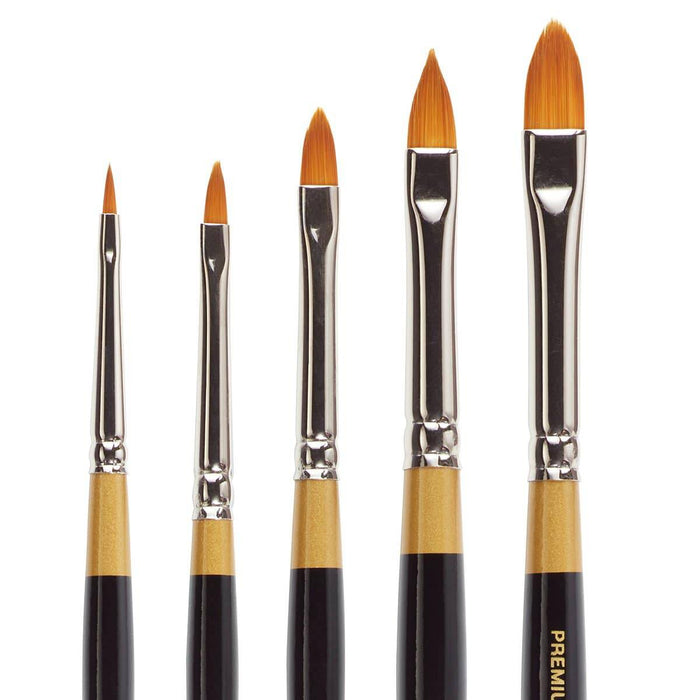 KINGART® Original Gold® 9515 Series, Golden Taklon Pointed Filbert - KINGART