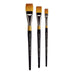 KINGART® Original Gold® 9550 Series, Golden Taklon Wash Brushes, Set of 3 - KINGART