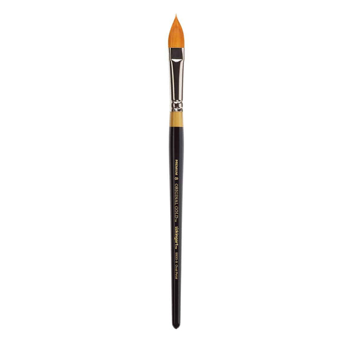 KINGART® Original Gold® 9930 Series, Golden Taklon Oval Floral Petal Artist Brush - KINGART