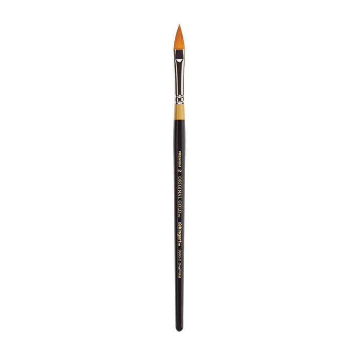 KINGART® Original Gold® 9930 Series, Golden Taklon Oval Floral Petal Artist Brush - KINGART