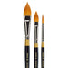 KINGART® Original Gold® Oval & Round Floral Petal Artist Brushes, Set of 3 - KINGART