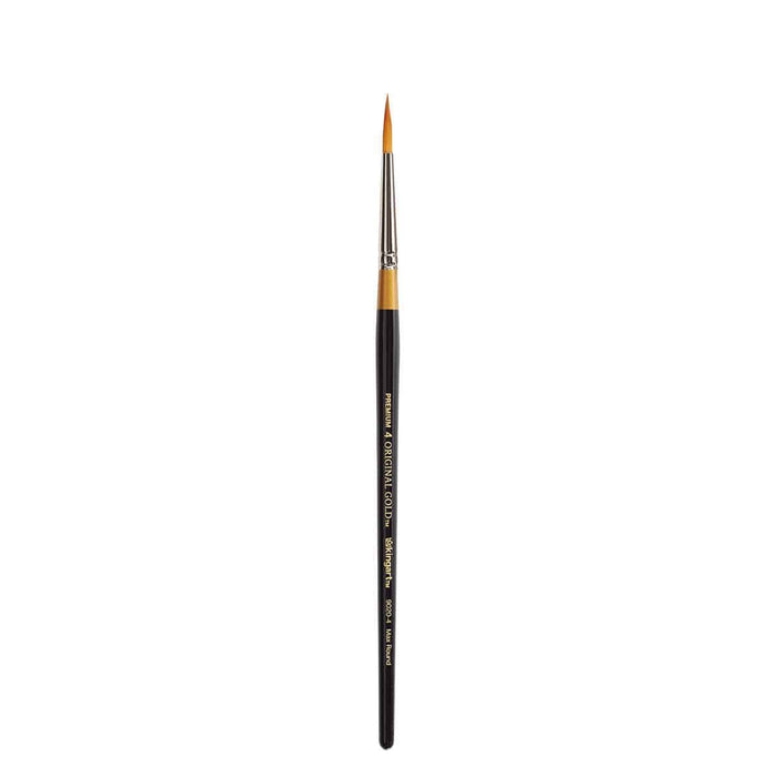 KINGART® Original Gold® Series, Golden Taklon Brushes, Gift Box, Set of 5 - KINGART