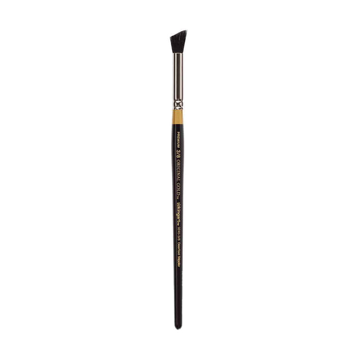 KINGART® Original Gold Specialty® 9245 Series, Russian Fitch Natural Blend Deerfoot Stippler Artist Brush - KINGART