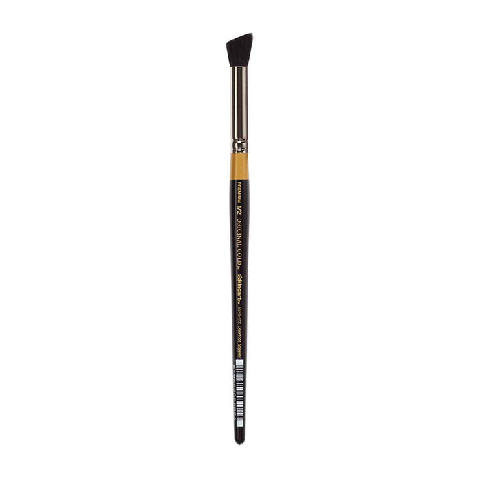 KINGART® Original Gold Specialty® 9245 Series, Russian Fitch Natural Blend Deerfoot Stippler Artist Brush - KINGART