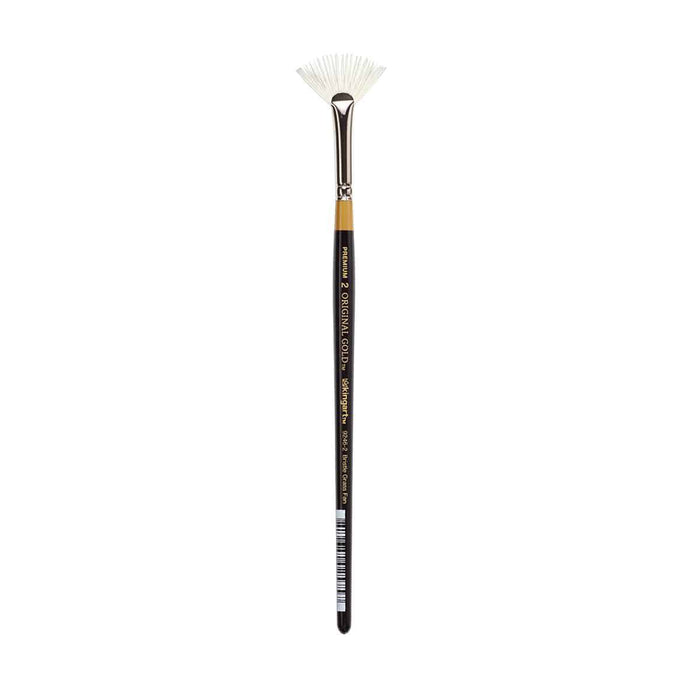 KINGART® Original Gold Specialty® 9246 Series, Synthetic Bristle Rake Fan Artist Brush - KINGART