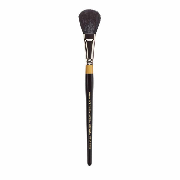 KINGART® Original Gold Specialty® 9275 Series, Oval Mop Brush, Super-Soft Dyed-Black Natural Goat Blend - KINGART