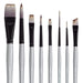 KINGART® Stellar™ Series Synthetic Blend Mixed Media Artist Brushes, Gift Box, Set of 8 - KINGART