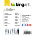 KINGART® Stellar™ Series Synthetic Blend Mixed Media Artist Brushes, Gift Box, Set of 8 - KINGART