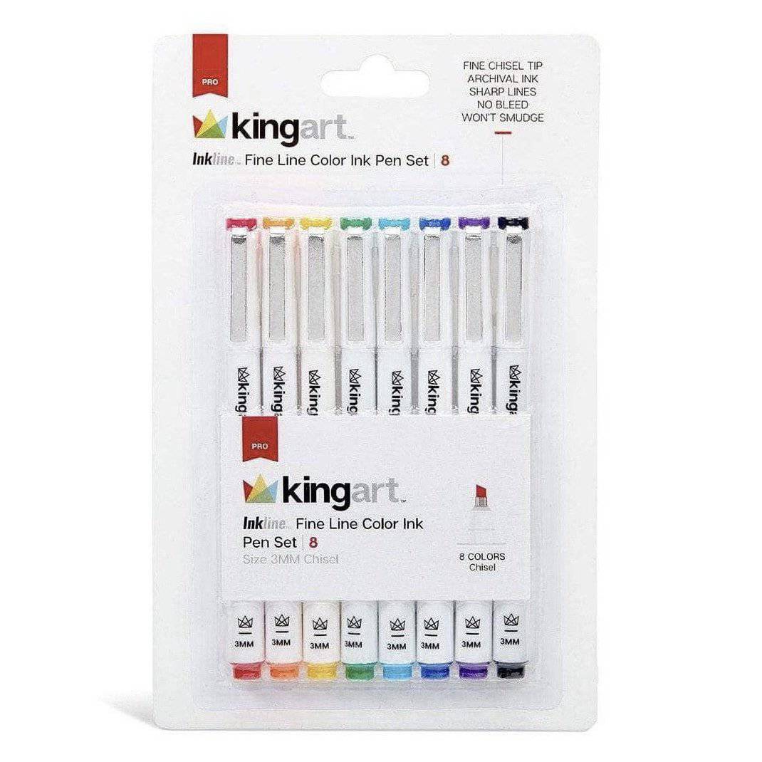 Inkline Fine Line Pens - 16 pc Set by King Art