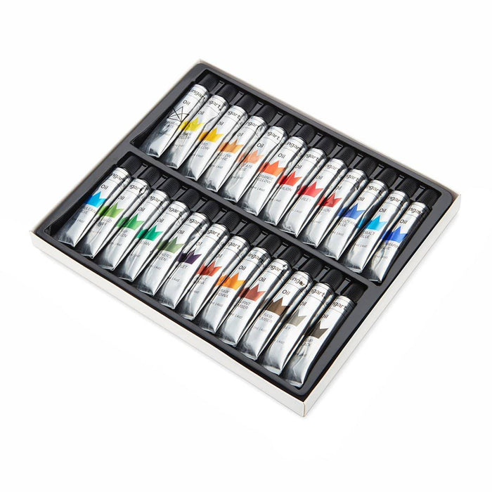 KINGART® PRO Artist Oil Paint, 12ml (.4oz),  Set of 24 Unique Colors - KINGART