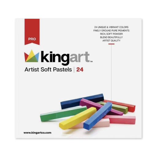 KINGART® PRO Artist Soft Pastels, Set of 24 Unique Colors - KINGART