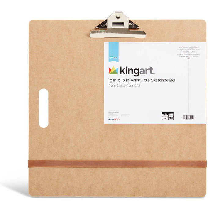 KINGART® Artist Field Sketch Board, 18" X 18" - KINGART