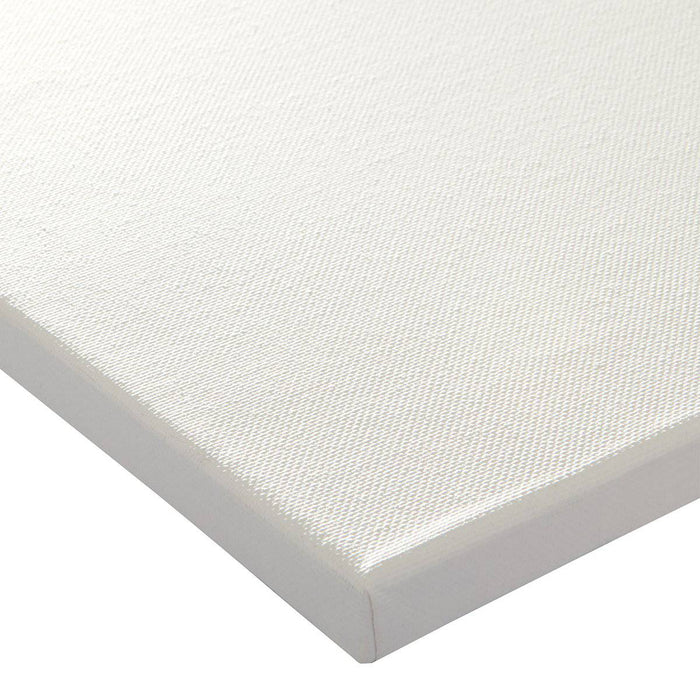 KINGART® Stretched White Canvas 8" x 10", 100% Cotton, Gesso-Primed, 12-Pack - KINGART