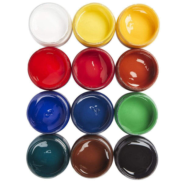 KINGART® Studio Acrylic Paint, 12ml (.4oz), Set of 12 Colors