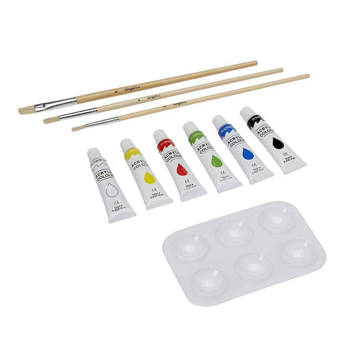 KINGART® Studio Acrylic Painting Set with Mini Easel, 15 Piece Set - KINGART