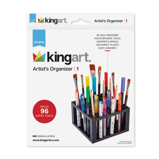 KINGART® Studio Desk Stand Multibin Organizer, 96 Slots - KINGART