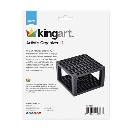 KINGART® Studio Desk Stand Multibin Organizer, 96 Slots - KINGART