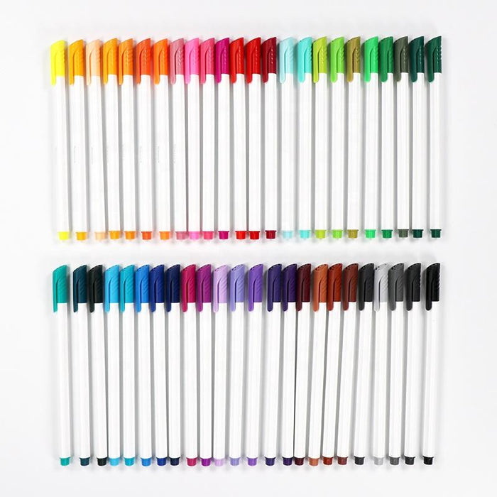 KINGART® Studio Fine Line Color Ink Pens, Set of 48 Unique Colors, Tip Size 0.4 mm - KINGART