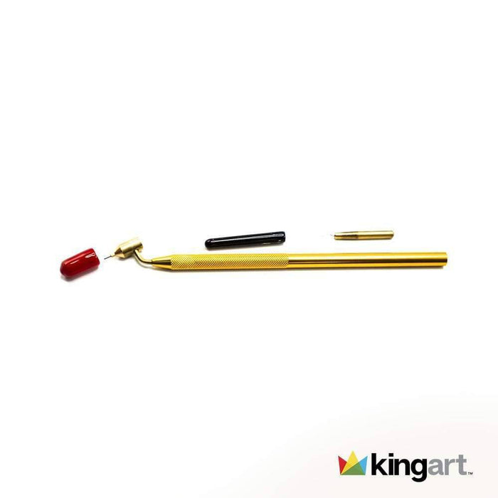 KINGART® Studio Fine Line Painting Pen, Stem Flow Size .5mm, Applicable with Inks, Acrylics & Water Based Media - KINGART