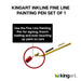 KINGART® Studio Fine Line Painting Pen, Stem Flow Size .5mm, Applicable with Inks, Acrylics & Water Based Media - KINGART