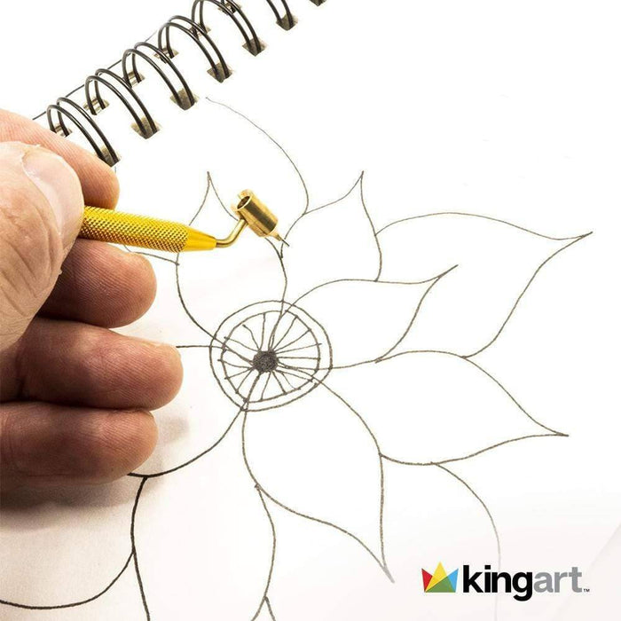 KINGART® Studio Fine Line Painting Pen, Stem Flow Size .5mm, Applicable with Inks, Acrylics & Water Based Media - KINGART