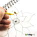 KINGART® Studio Fine Line Painting Pen, Stem Flow Size .5mm, Applicable with Inks, Acrylics & Water Based Media - KINGART