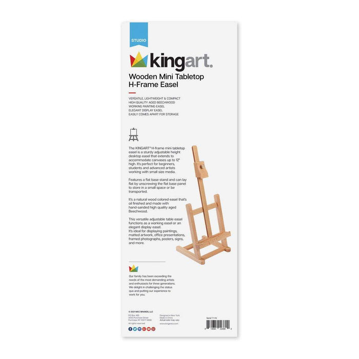 KINGART® Studio Mini Tabletop H-Frame Easel - KINGART