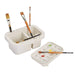 KINGART® Studio Multi-Purpose Brush Tub with Built In Sealable 15-Well Palette - KINGART