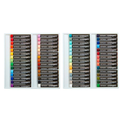 KINGART® Studio Oil Pastels, Set of 60 Vivid Colors - KINGART