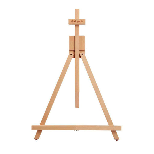 KINGART® Studio Wooden Artist Tabletop Easel, Portable & Adjustable with Folding A-Frame, Natural Beechwood - KINGART