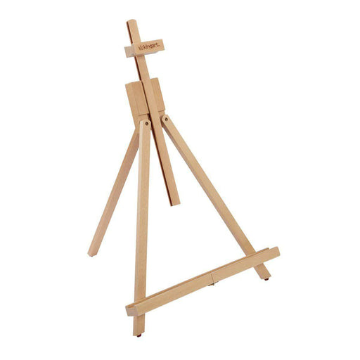 KINGART® Studio Wooden Artist Tabletop Easel, Portable & Adjustable with Folding A-Frame, Natural Beechwood - KINGART