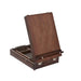 KINGART® Studio Wooden Tabletop Easel Art Box, Adjustable & Portable, Espresso Finish - KINGART