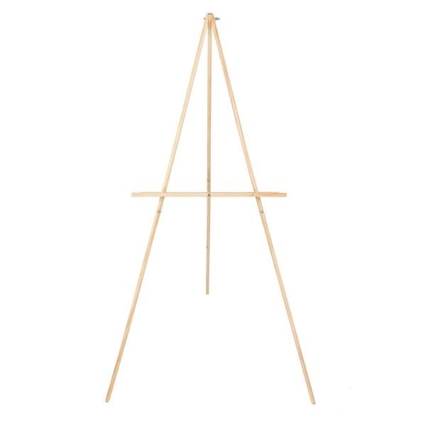 KINGART® Studio Wooden Tripod Floor Standing Easel 65”, Natural Finish - KINGART