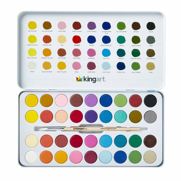 KINGART® Studio Acrylic Paint Starter Art Set, 36 Unique Pieces by